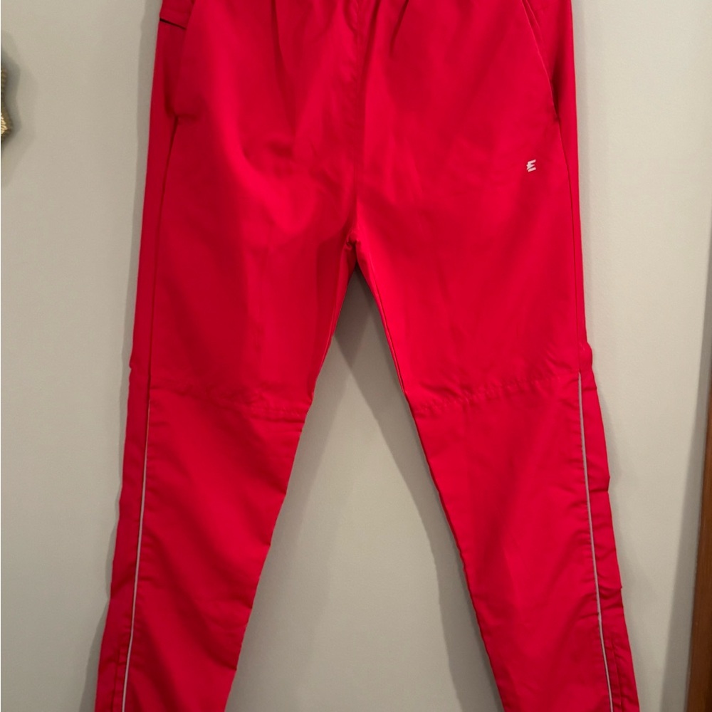 Men's Red Nylon Pants